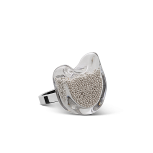 Glass ring - Cat Nano Billes